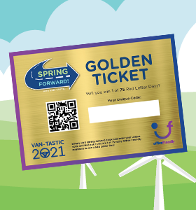 officefriendly's tweet photo. Over half the prices for #SpringForward2021 campaign have been claimed already! If you haven't put your exclusive Golden Ticket code to the test yet, do it soon for a chance to win. 🌈🎁

Remember to post what you've won and tag us in it to win a #VanTastic2021 ticket! https://t.co/zrUpSJyH4o