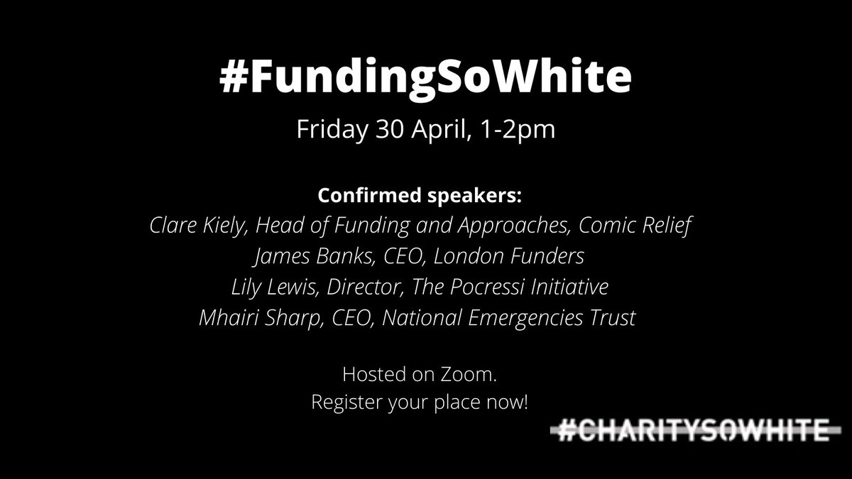 We're live! We'll be live tweeting from  #FundingSoWhite so follow for updates and join the conversation!