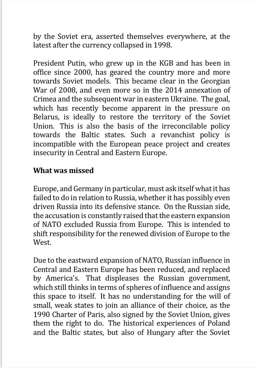 Democratic forces in Russia have proved too weak. Ambassador von Studnitz sets out how, since the Georgia invasion of 2008, at least, Russia has been in the hands of a revanchist, territorially expansive power elite whose goals are incompatible with European peace & security. /6.