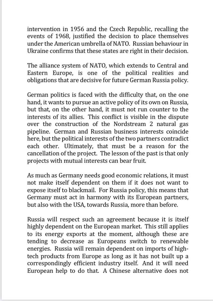 Complaints about NATO’s eastward expansion are intended to deflect blame for European division from Russia to the West. Yet no one can doubt both the right & good reason for central & eastern European countries to join the western alliance. 1956 & 1968 remain in vivid memory. /7.