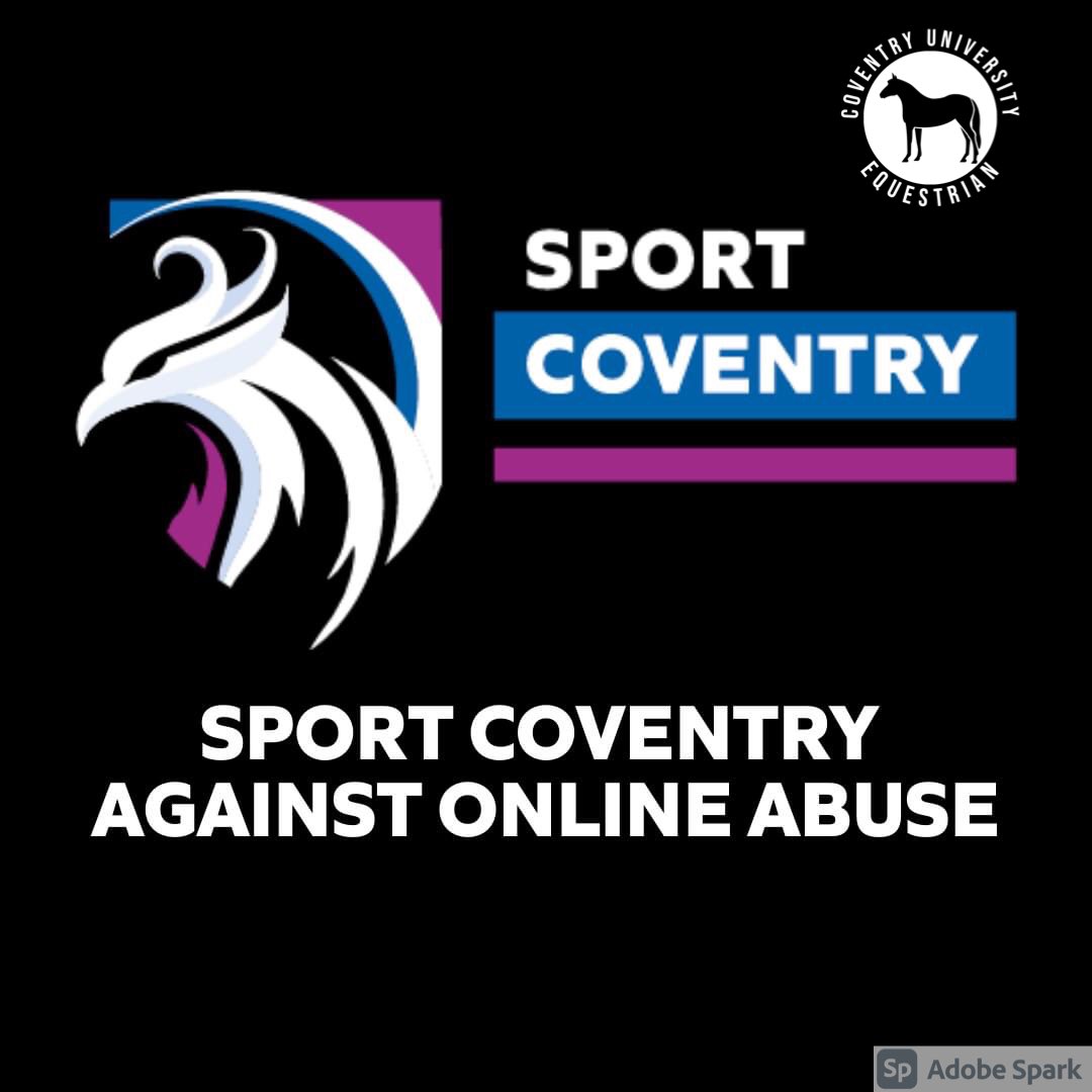 EquestrianUni's tweet photo. Coventry University Equestrian  is urging social media companies to use their power to help bring online abuse to an end. 
We will not posting any content across all social media platforms from Friday 30th April at 3pm to 11.55pm on Monday 3rd May
- https://t.co/A2oVEYOEs0 https://t.co/w0iYqOnOUR