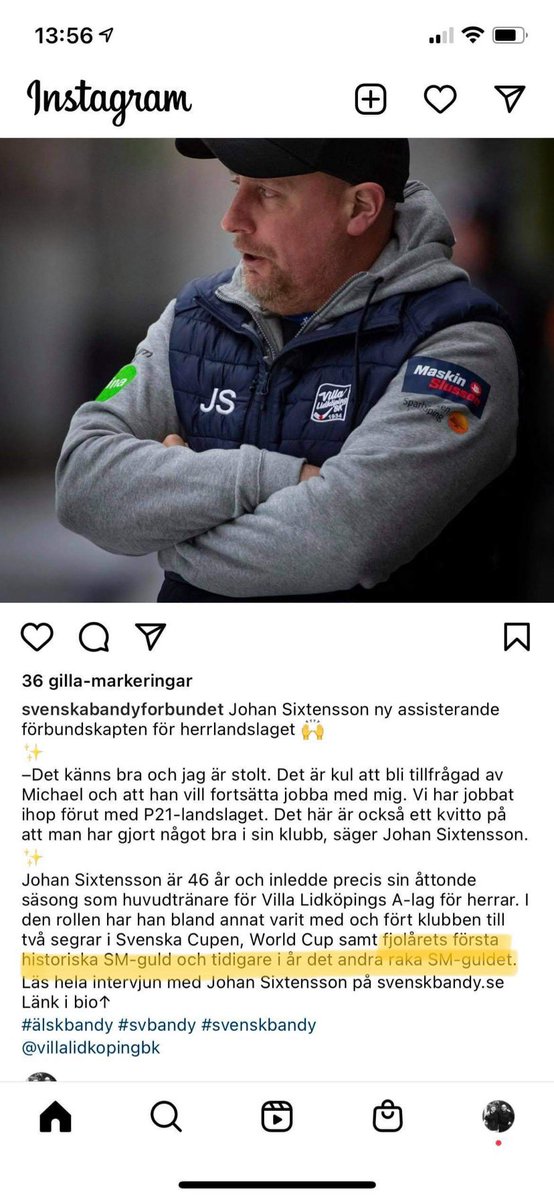 MagnusSthl's tweet photo. Kanske... jag säger kanske att förbundets egna kanaler borde ha koll på vem som vann guldet ifjol 🤷♂️🤦♂️ #svbandy #svbf #klantigt https://t.co/MCEnF2gj55