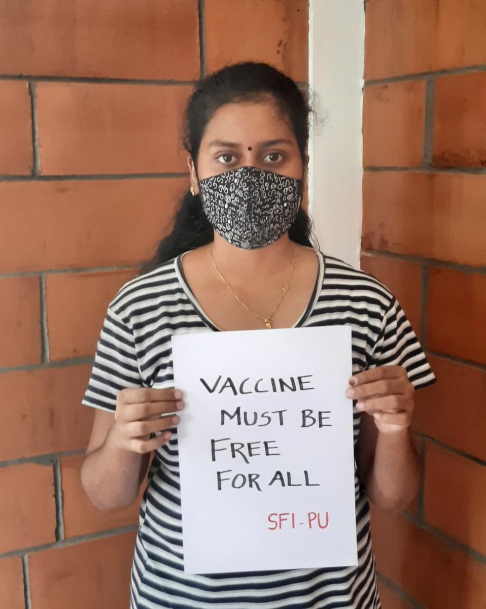 SFI_PondiUni's tweet photo. Allocate more vaccines for states with highest Covid-19 cases.
#VaccineForAll https://t.co/1urZ1VsGi6