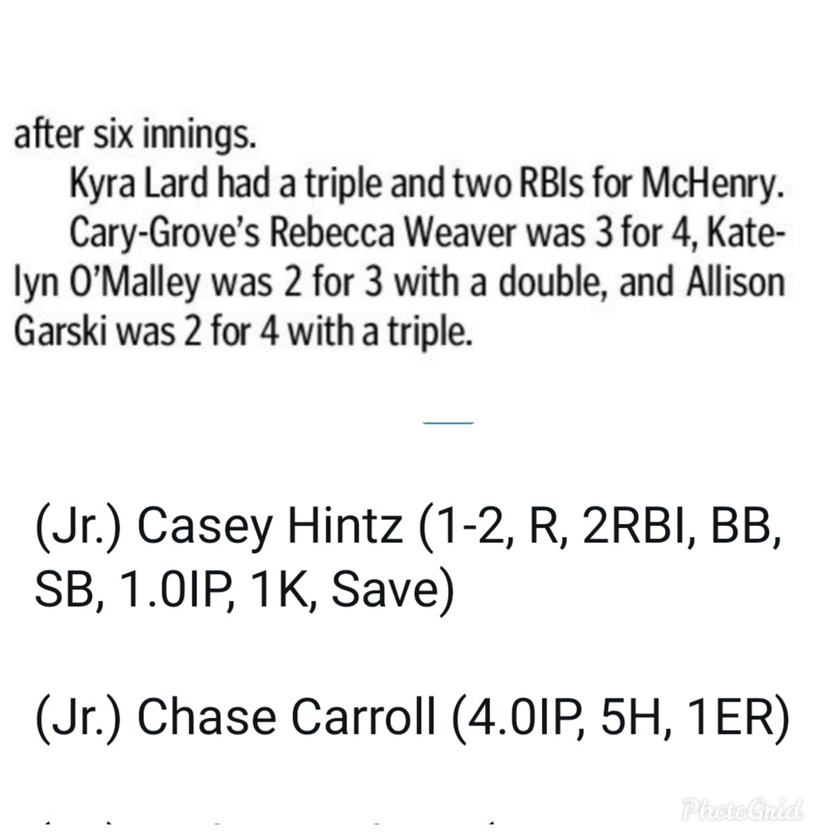 It's fun to get out and see our athletes in action or check out their success on Game Changer. It's also awesome to check out the paper and read about their success. Great job! Its great to see your offseason work pay off! #onepercentbetter #silverbackstrong #silverbackstrength