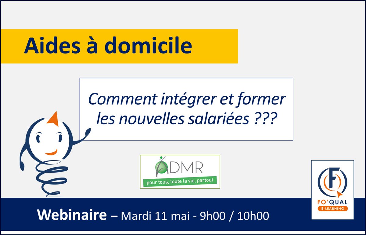 focusqualite's tweet image. ” S’assurer que toutes les nouvelles salariées bénéficient d’une formation sur les bases du métier d’Aide à Domicile avant leur 1ère intervention à domicile” 
Module élaboré et présenté par Focus Qualité et la fédération ADMR du 54 le 11 mai 2021 à 10H
focusqualite.fr/comment-integr…