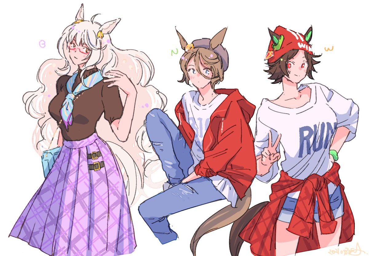 ビワハヤヒデ私服が鬼かわいいし Bnwかわいい ˏˋ ˎˊ のイラスト ビワハヤヒデ私服が鬼かわいいし Bnwかわいい ˏˋ ˎˊ のイラスト