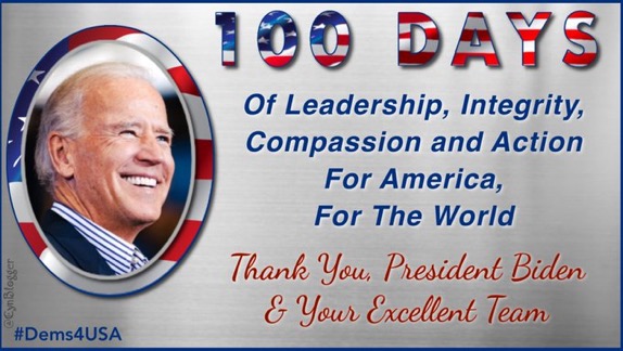 A remarkable #100DaysWithBiden that captures, to borrow from Lincoln, what can be accomplished once we think anew and act anew. And this is just the start.