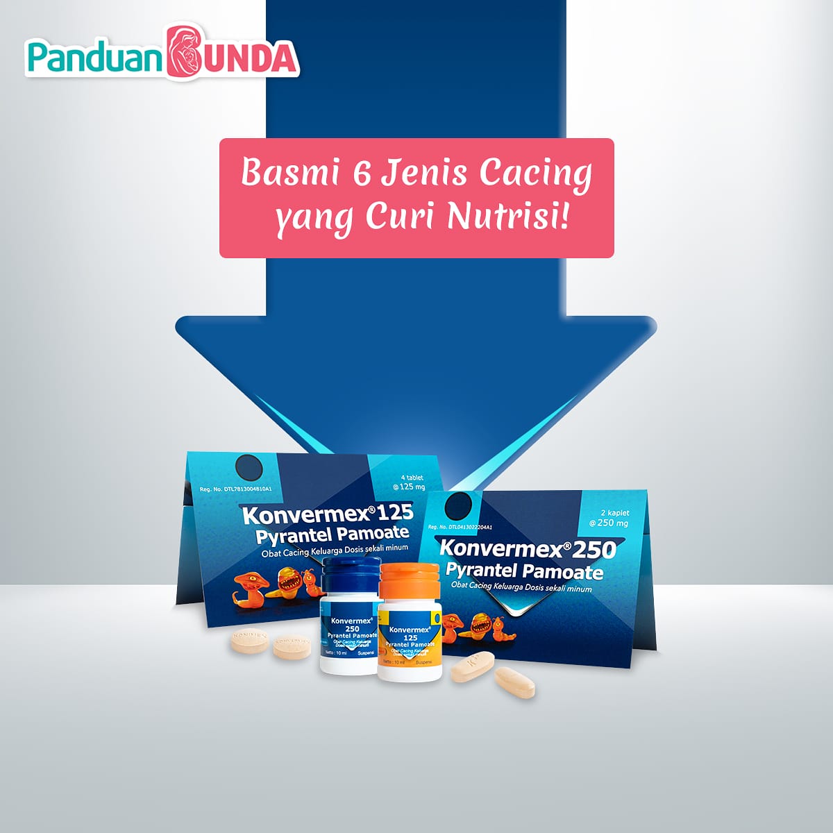 Bossmania Ayo rutin minum Konvermex agar Bunda dan keluarga selalu terlindungi dari cacing-cacing jahatpencuri nutrisi dalam tubuh! 

Untuk tau info kesehatan lainnya bossmania bs ikuti / follow @panduanbunda
Ikuti Program acara RBT bersama Konvermex <a href="/bossfmsiantar/">BossFm 102.8 Siantar</a>