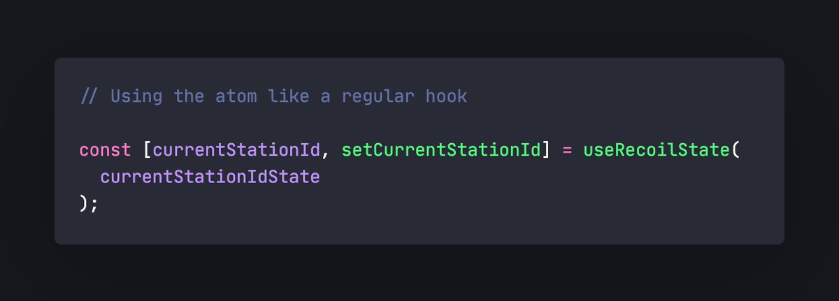 We use "recoil" for state management.  @frankdilo used it on  @typefullyapp and it's truly great.You can define "atoms" of state and selectors that you can use across all your components.
