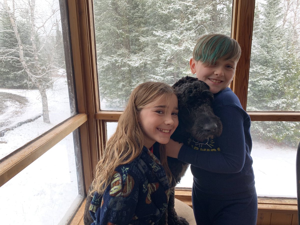 Dontstopbucky's tweet photo. This Friday’s virtual school theme day is pj’s!!! Kids are excited to stay cozy and comfy during our late April snowstorm. Thank you staff #CentralPS ⁦⁦⁦⁦@bowes_sharon⁩ for fun fridays! https://t.co/TVJu8ns0oY