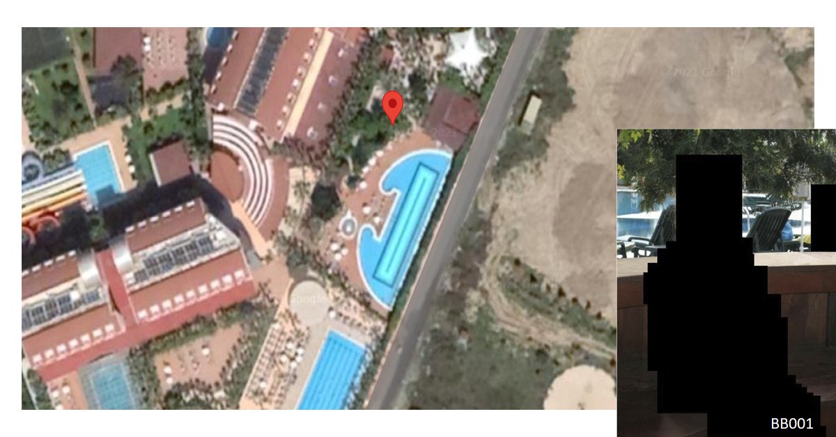 We were able to identify the location where the victim was seated to a resort town in southern Turkey. This is how we did it...