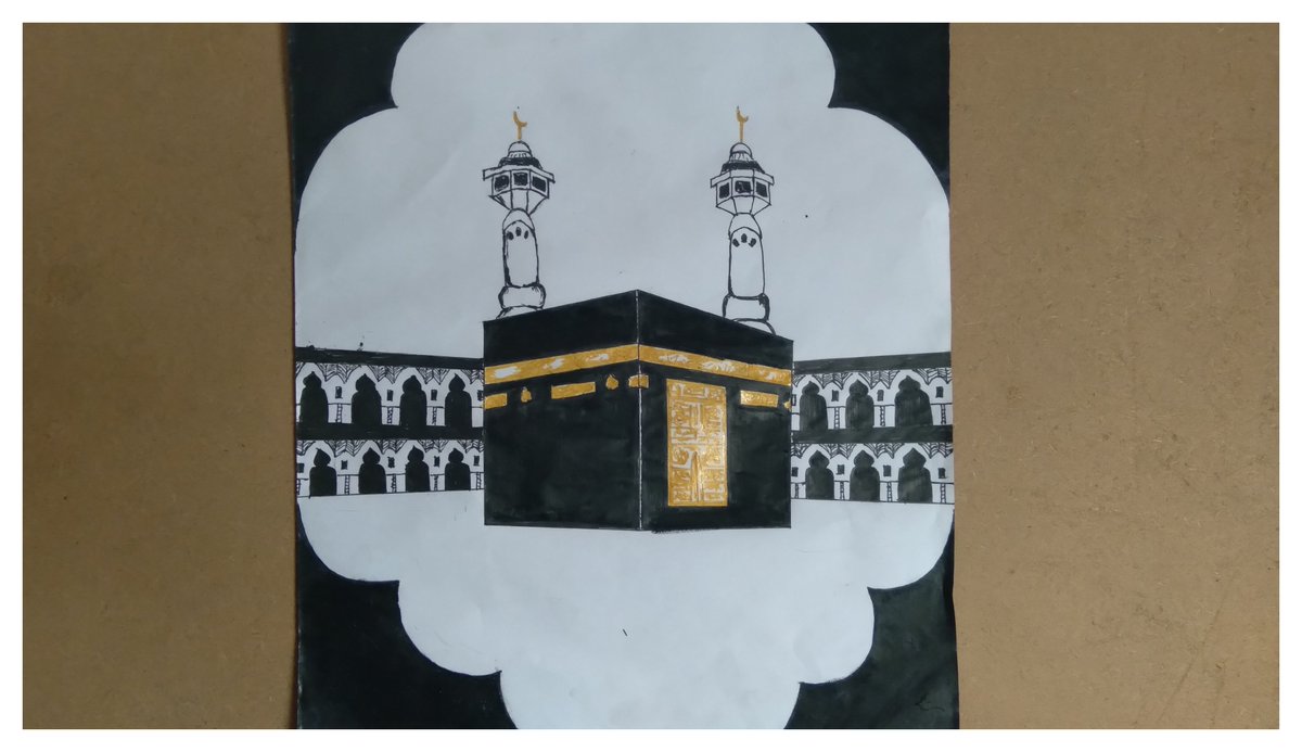 Kaaba Drawing Tutorial  How to Draw Kaaba Sharif Easy  YouTube