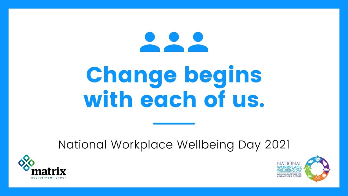Matrixrecruit's tweet photo. As part of National Workplace Wellbeing Day today all the Matrix offices close for a half day so employees can enjoy an extra long weekend with their family and friends. Let's hope the sun comes back out!

#workwell21 #workplacewellbeing #wellbeingmatters https://t.co/0uVbYJFa1f