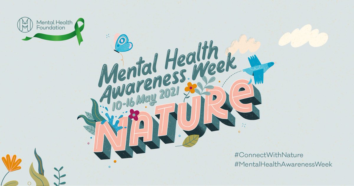 📢 #MentalHealthAwarenessWeek 10-16 May 2021 is fast approaching 🌳 This year's theme is 'Nature'.

Read more about the theme and find out how you can get involved: mentalhealth.org.uk/campaigns/ment… #ConnectWithNature #FridayThoughts