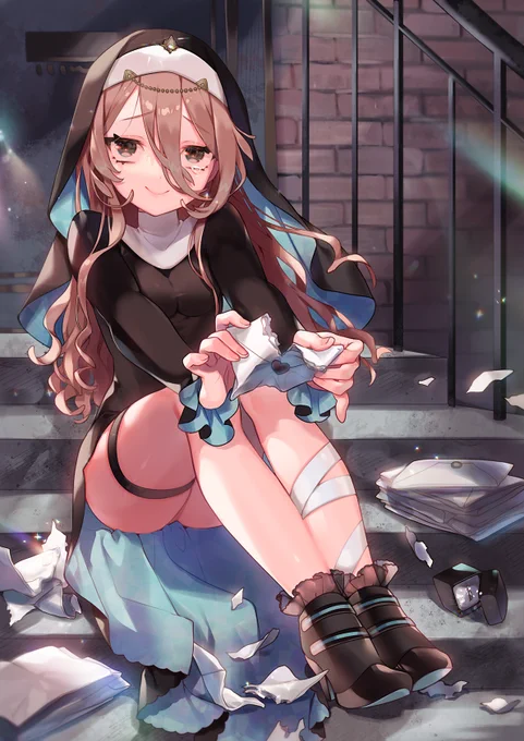 #今月描いた絵を晒そう 
🤍💙 