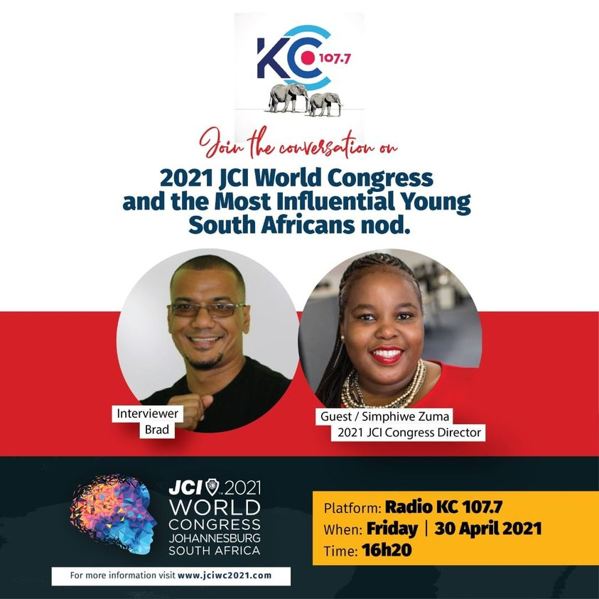 2021JCI_WC's tweet photo. The journey to the 2021 JCI World Congress Johannesburg, South Africa. continues, we will be live on one of the local radio stations today Radio KC 107.7FM https://t.co/p0HU1sdNIh
Time: 16h20 GMT +2
#IgniteCompassion
#UniteHumanity
#2021JCIWorldCongress https://t.co/02qZC4FUgT