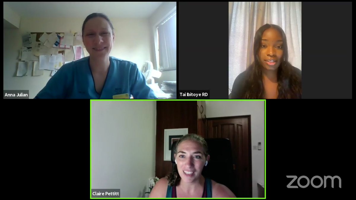 dietetics_jc's tweet photo. Thanks again to @TaiIbitoyeRD our fabulous expert 🤗 
Catch up on our #Fridaylive via the #RDJC Facebook group 

@BDA_Dietitians https://t.co/eKD05MFlaz