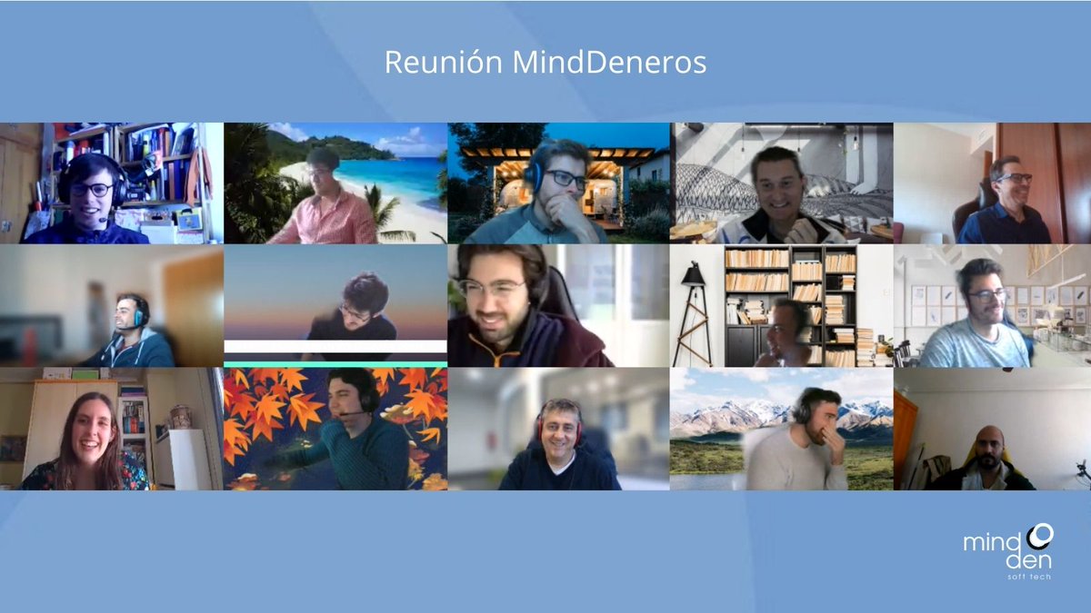 MindDenEsp's tweet photo. En #MindDen, terminamos el día con nuestra tradicional reunión semanal para 𝘦𝘤𝘩𝘢𝘳𝘯𝘰𝘴 𝘶𝘯𝘢𝘴 𝘳𝘪𝘴𝘢𝘴.

¡Buen fin de semana a tod@s!

#equipo #weekly #SoftwareEngineering https://t.co/qjWwIpi7yH
