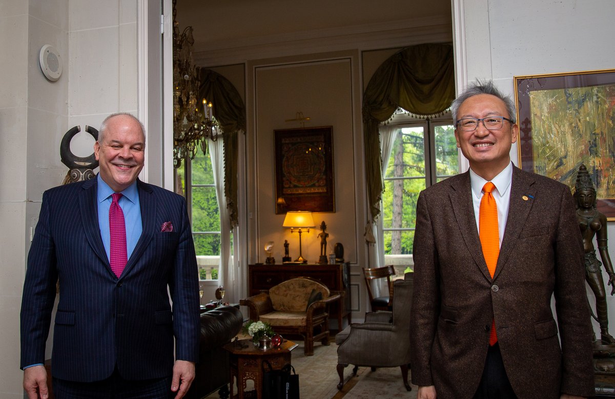 Brian Aggeler, chargé d'affaires, a rencontré Chih-chung Wu, représentant de <a href="/TaiwanEnFrance/">Taïwan en France</a> Il a rappelé l’amitié de longue date entre les peuples 🇺🇸 et 🇹🇼, nos valeurs démocratiques communes et l’importance de Taiwan pour la sécurité et la prospérité dans la zone indopacifique