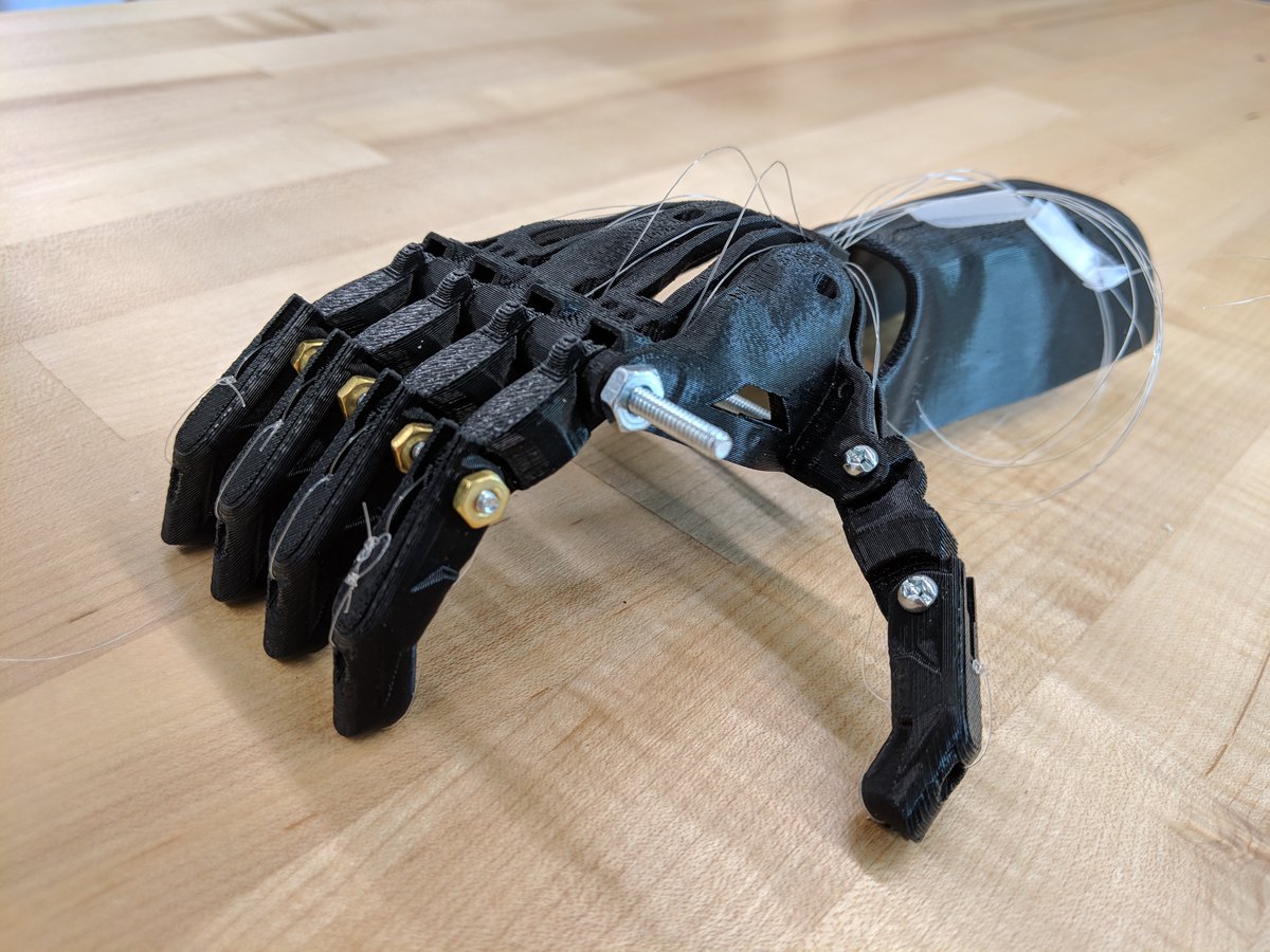 7/ I worked once with a Kinesiology student who was curious about 3D printed prosthetics. His curiosity turned into a year-long project in which I coached him through coding, manufacturing, and programmable electronics to build a responsive prosthetic.