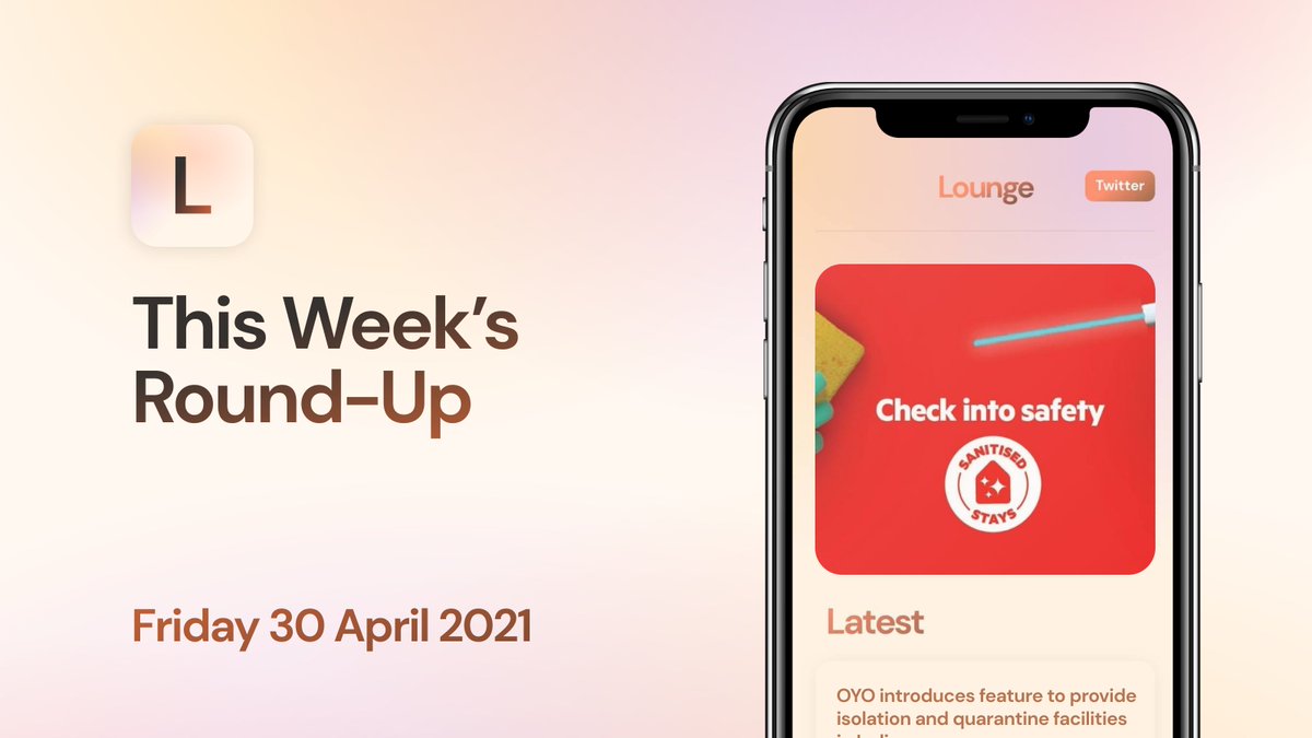 bytheLounge's tweet photo. Friday 30th April ― What happened this week?

• @oyorooms provides quarantine facilities in India
• @HotelWeekLondon adds 10 new hotels
• Liverpool hosts UK's first mask-free conference
• PLUS: Possible staff shortages as GMs clean rooms

Read here 👇

https://t.co/JeAEd85TQ2 https://t.co/G4rog1s2mB