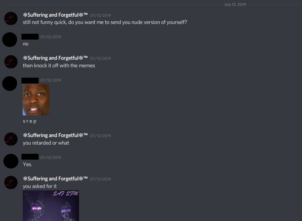 ExposingSfm's tweet photo. Here is the first batch of dms he sent to someone from 12-13 years of age from what I know. He would insult them, force them into sexual conduct, and violating their rights https://t.co/iGOv8feZEA