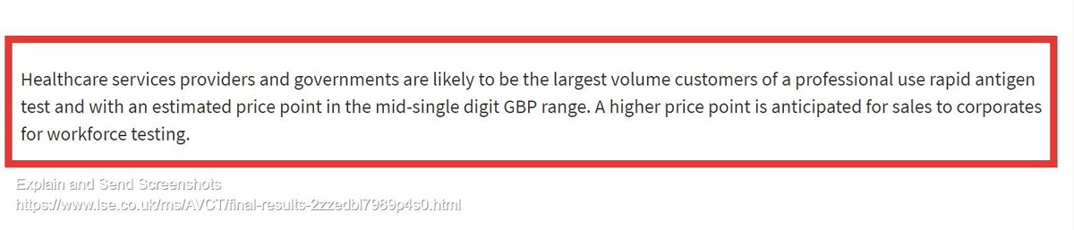 14/In the context of a 30m UK Gov contract related figure, AVCT retained the below statement.A "mid-single-digit GBP range" when contracted to "Healthcare services providers and governments."I believe the market has moved on and this range applies across the board now.