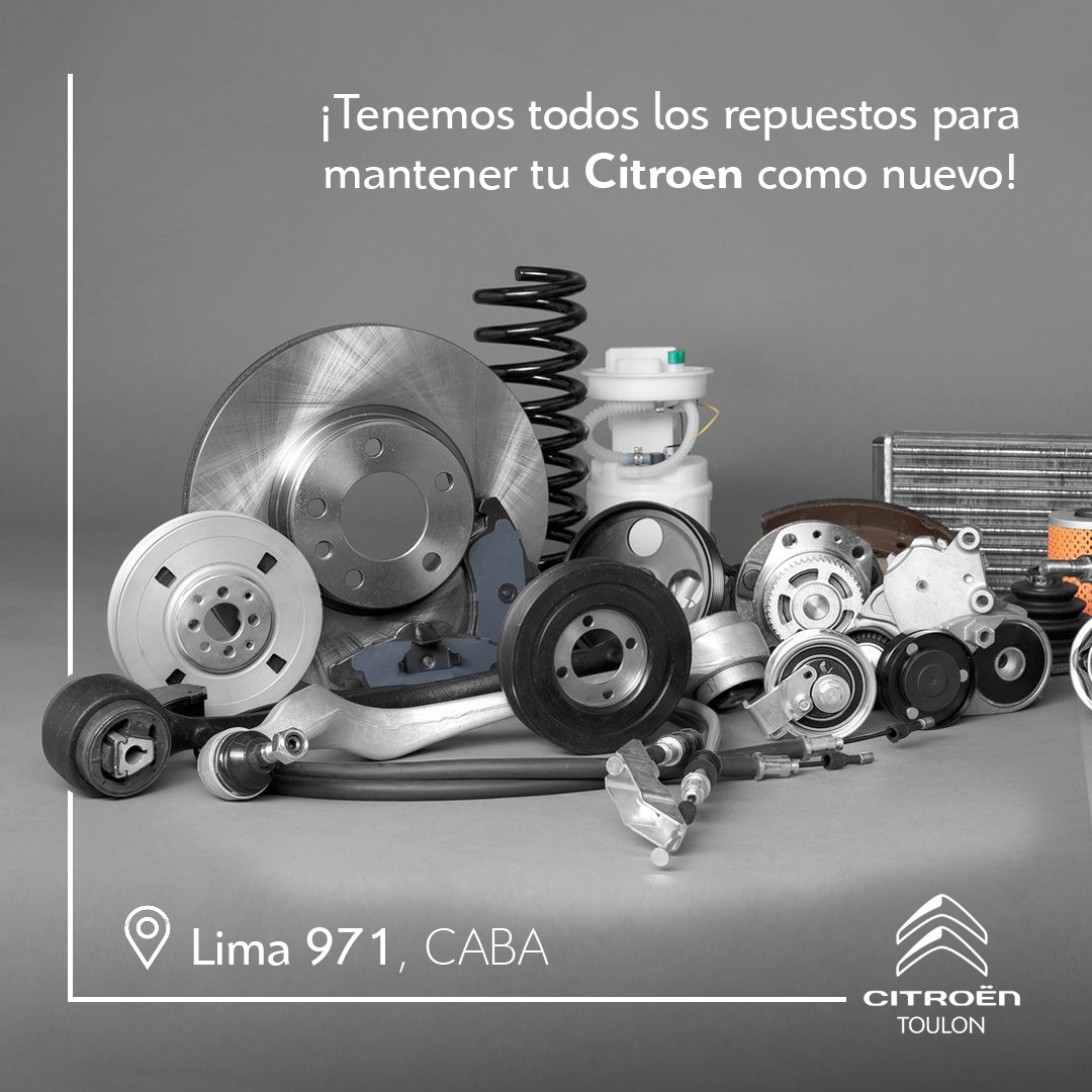 TOULON • Concesionario Oficial Citroen • on X: 🔧⚙️ Tenemos los repuestos  para tu auto. ☎️ Consultanos al 3221-8200. 📍 Lima 971, CABA. . . #Citroen # Repuestos  / X