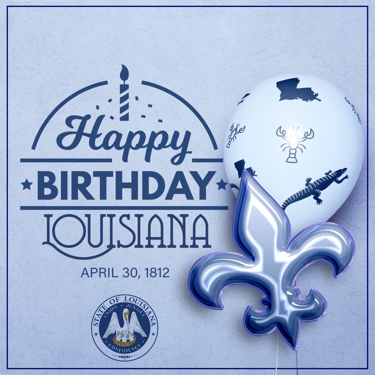 On this day in 1812, Louisiana became the 18th state in the union. 
Happy Birthday, Louisiana!