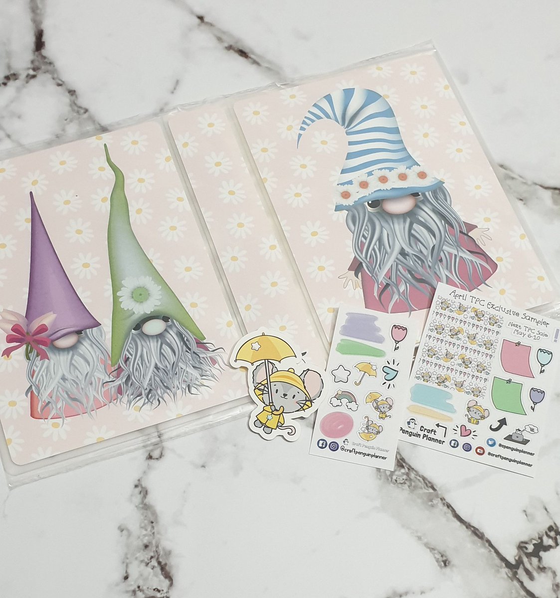 Craft Penguin Planner goodies arrived. The Planners Collaborative sale is awesome. #gnomesareawsome #needmoregnomes #planneraccessories #stickerstorage #tpc #tpcsale #theplannerscollaborative #stickersale