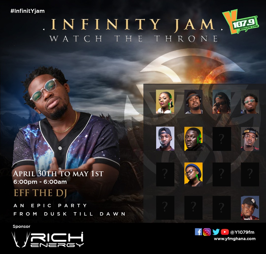 CowriesKumi's tweet image. 📀 Get with the schedule! #InfinitYjam on @Y1079FM  Tonight🔥🔥🔥 
📻🔑3am-6am🔑📻

📀@Endwd_DJ 
📀@djbone17 
📀@icharles_dj 
📀AjAhenkan

#InfinitYjam