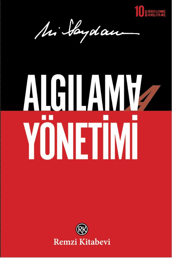 İlk baskımızı 2005 yılında yapmıştık. Bir yıldır üzerinde çalıştığımız 10. baskısı için "Algılama Yönetimi"ni güncelledik, genişlettik ve kare kodlarla zenginleştirdik. Kitabımızın yeni baskısı Remzi Kitabevi tarafından yayınlandı.#perceptionmanagement #remzikitabevi