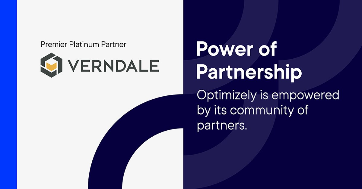 Partner Spotlight of the week: @VerndaleTweets Verndale is an Optimizely Premier Platinum Partner that designs and builds web, mobile, and commerce experiences that connect the dots of the customer journey. Learn all about Verndale and their expertise. ow.ly/Fbbi50EB8WD