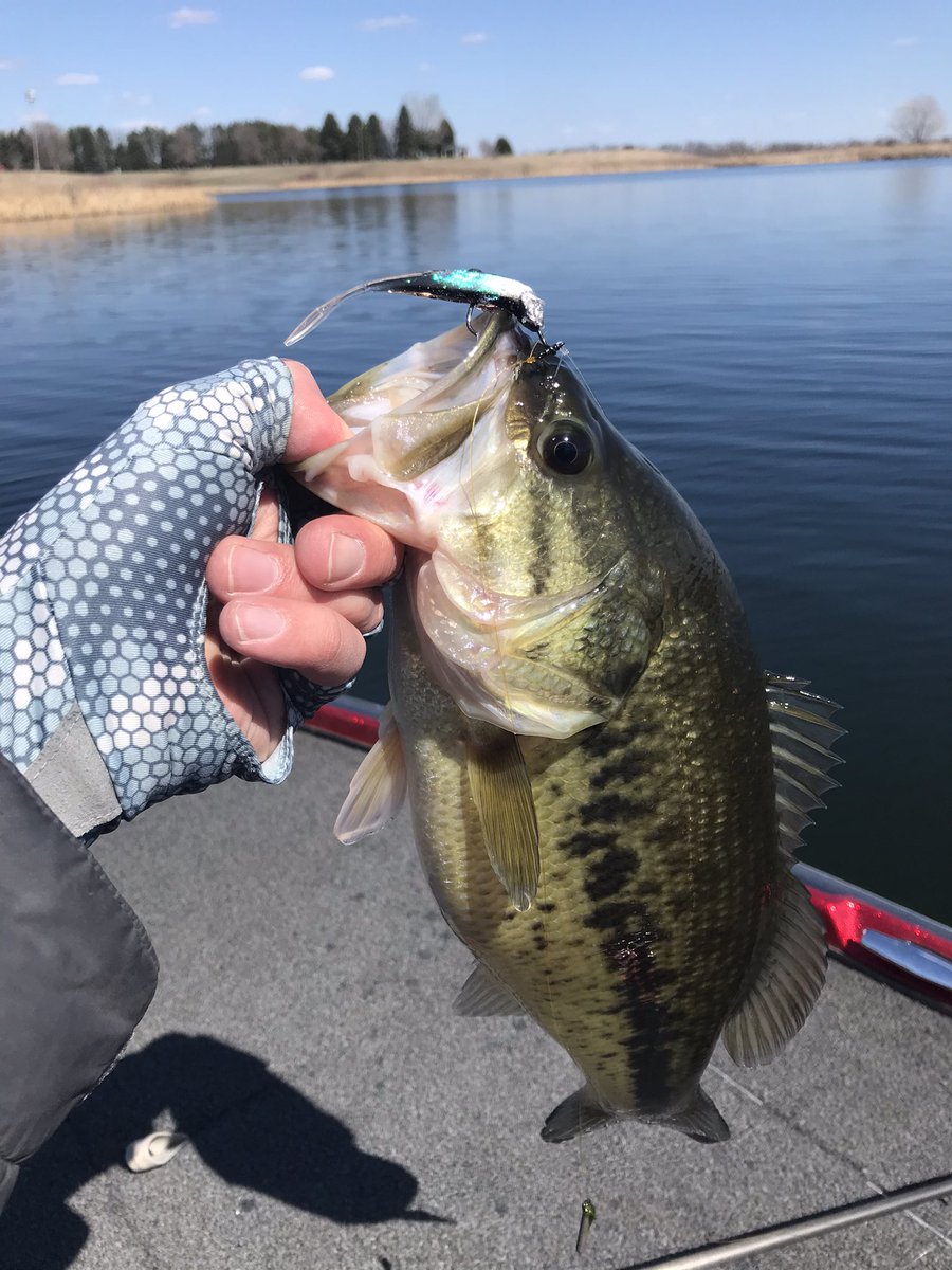 I was out last weekend searching for some bass. It was cold! Who is going to take advantage of the warm temperatures Saturday?! #fishing #NDwx #MNwx #WDAY