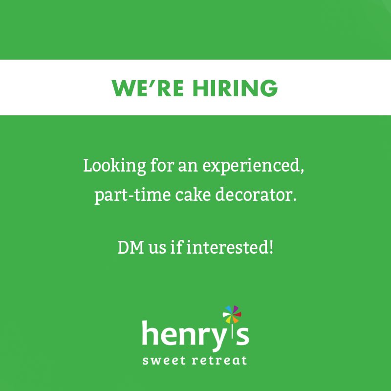 henryssweet's tweet image. We are looking for someone great to join our team in the bakery! Please DM us if interested or send to someone who you think might be a good fit 👩‍🍳 🍰 ✨

henryssweetretreat.com