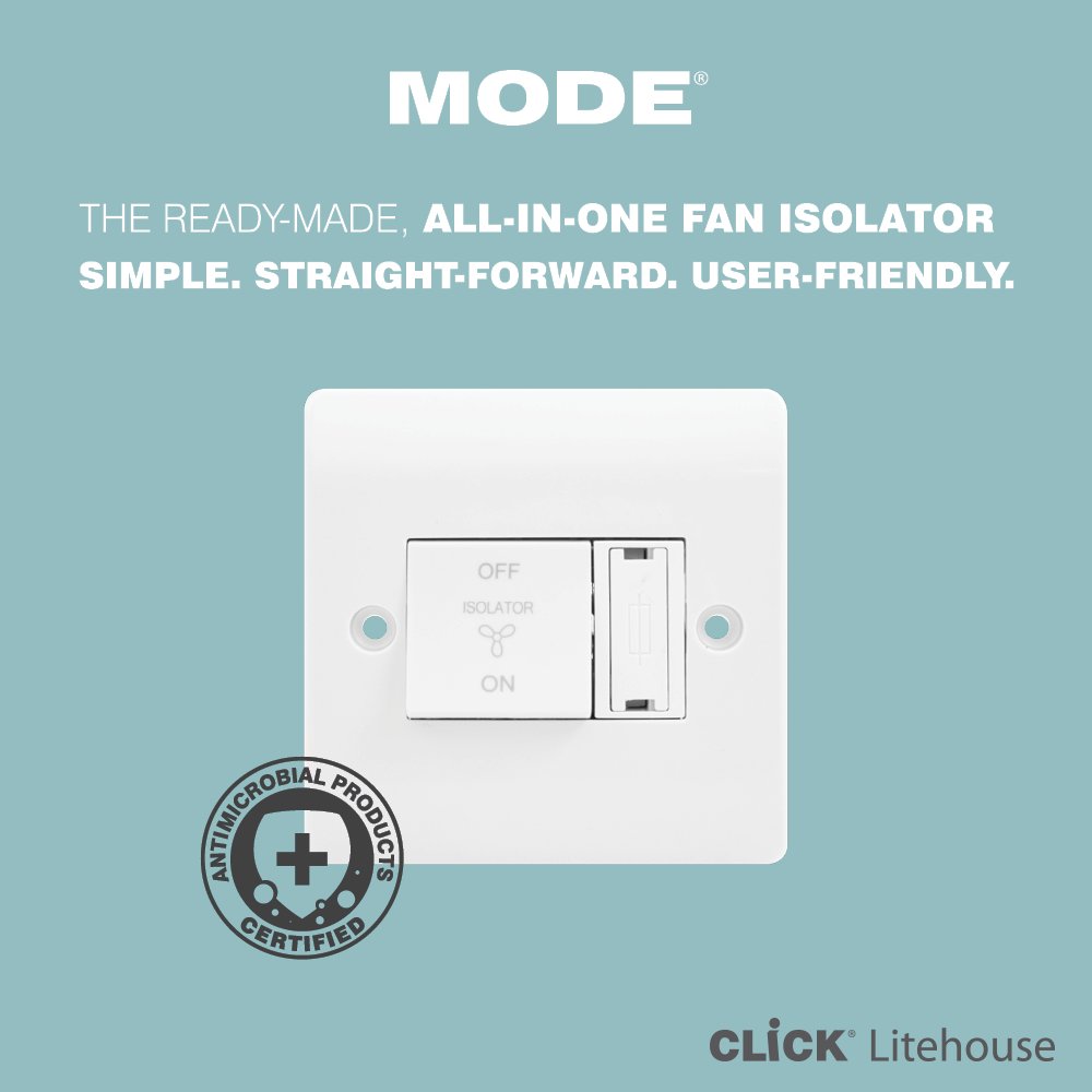 Manufactured from POPULAR DEMAND: our 3 Pole Fan isolator pre-combined plate incorporates a 3A Fuse for added convenience.

clicklitehouse.ie/news/?a=scolmo…

#ElectricianLife #ElectricianTools #ClickMode