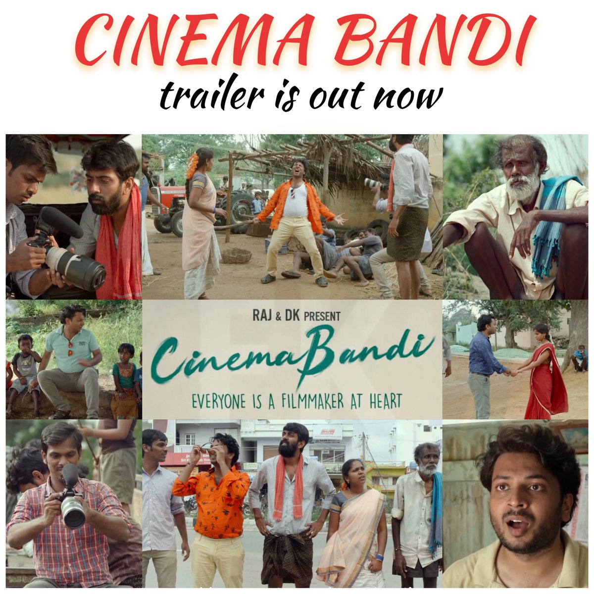 Independent film #CinemaBandi trailer is out now 

A film by #PraveenKandregula 

The film is releasing on #Netflix on May 14, 2021.

👉 youtu.be/vRzgLJMP4zc