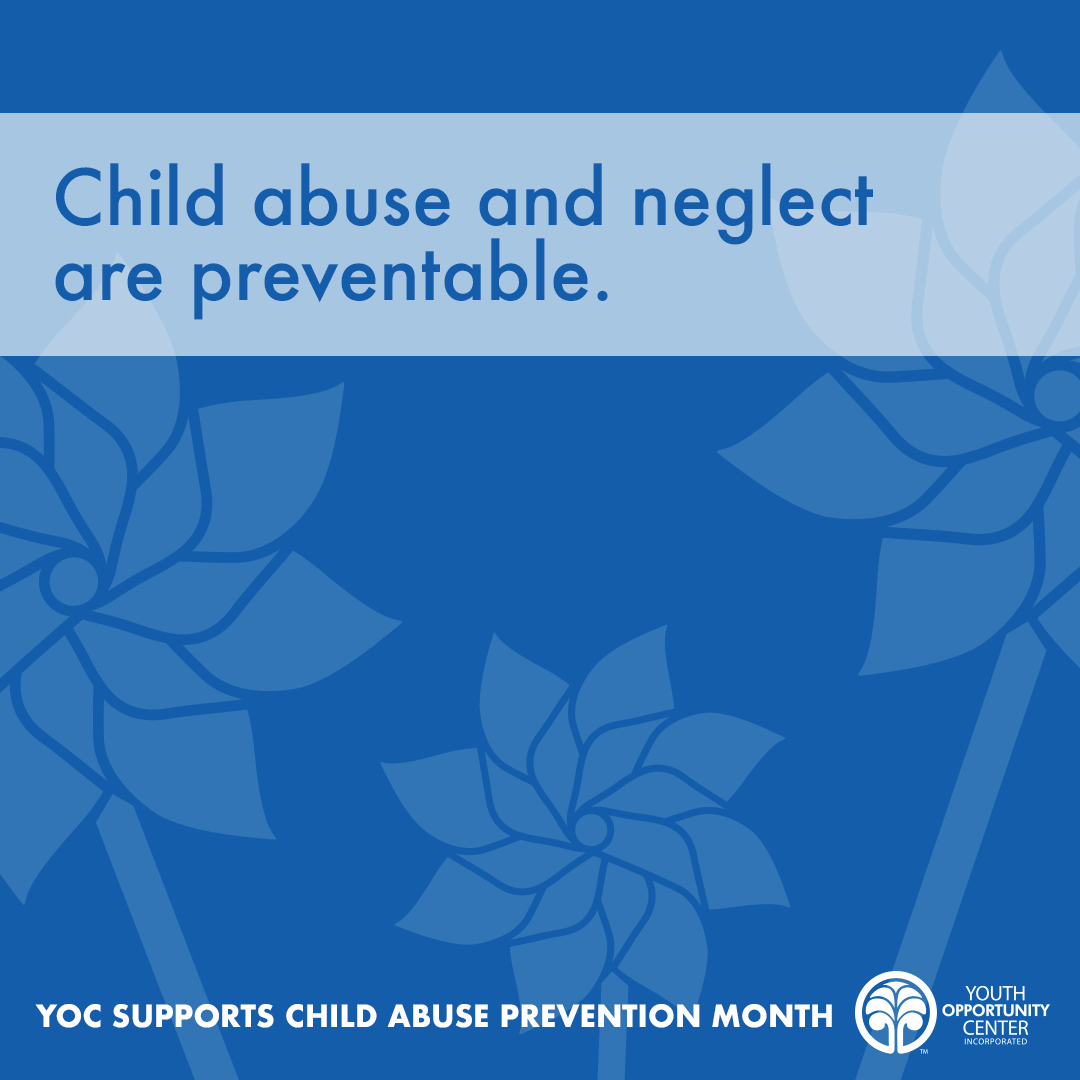 Child abuse and neglect are preventable. Together as individuals, families, and a community we can make a difference and prevent child abuse. Protecting Kids is Everyone’s Job! yocinc.org/donate/