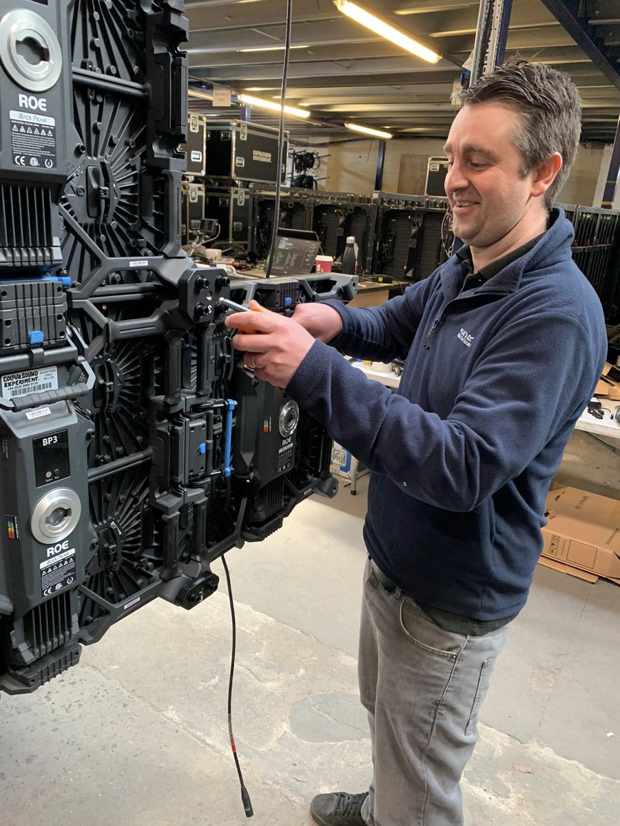 Head of Video Tom setting up the coloursound.com/rental-roe-bla…
for his photo on the Staff page - what do we think, serious face or happy face?