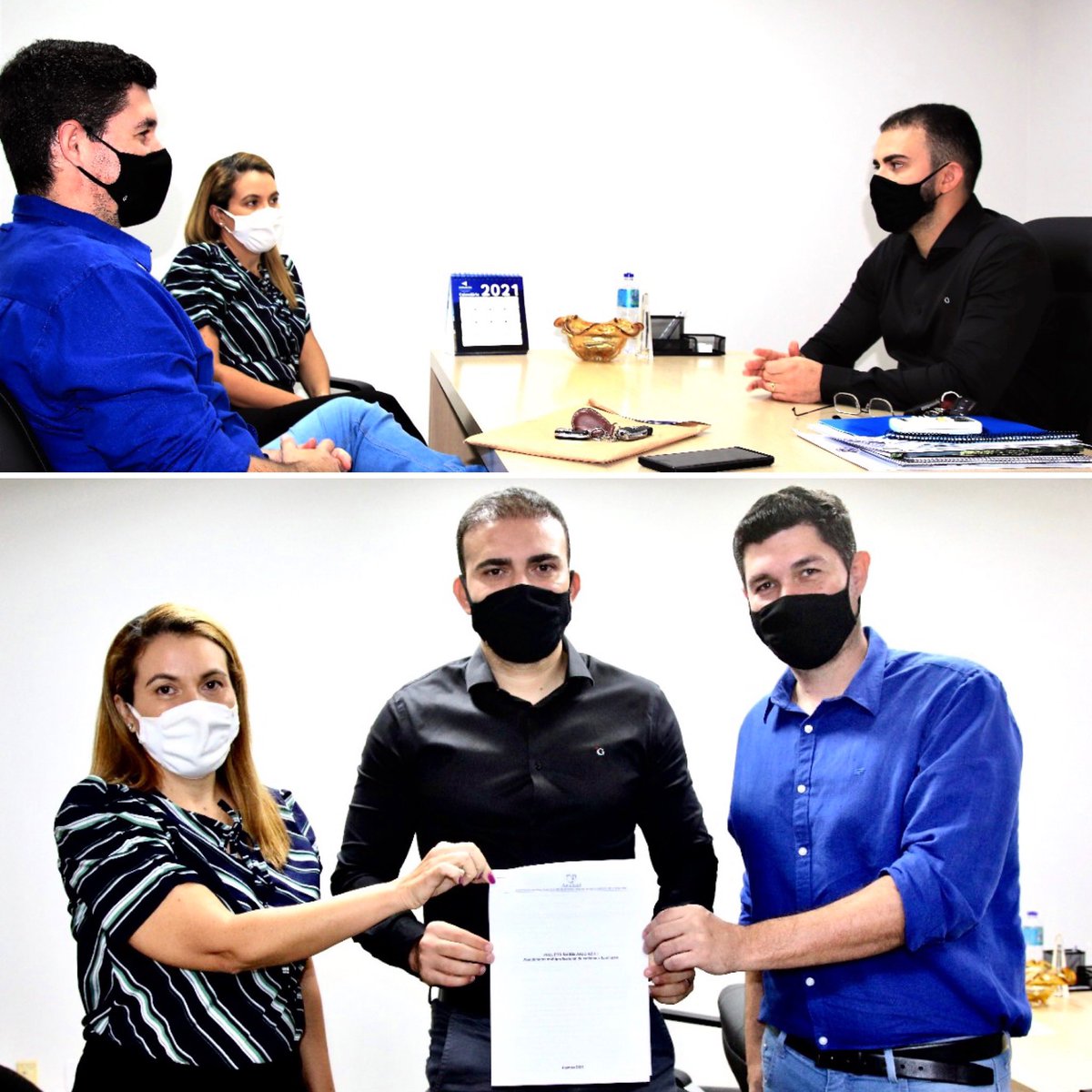 Entre os atendimentos desta manhã, recebi para um bate papo muito bacana, os representantes da @anjoazul.to Rosa e Maninho.