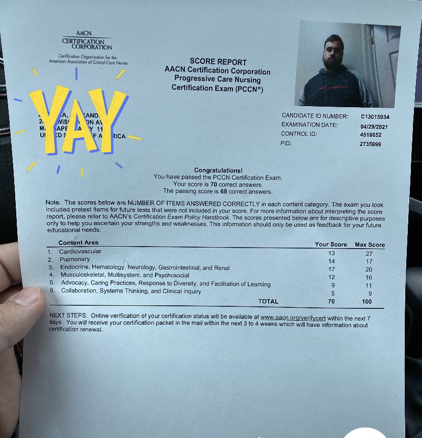 LeticiaC_RN's tweet image. ANOTHER ONE! Congratulations to Alex, RN for obtaining his PCCN. #letsgetcertified #stepdownsteppingup #proudpcd @AshleyMattia3 @ErnestoPMir @NypbmhSd