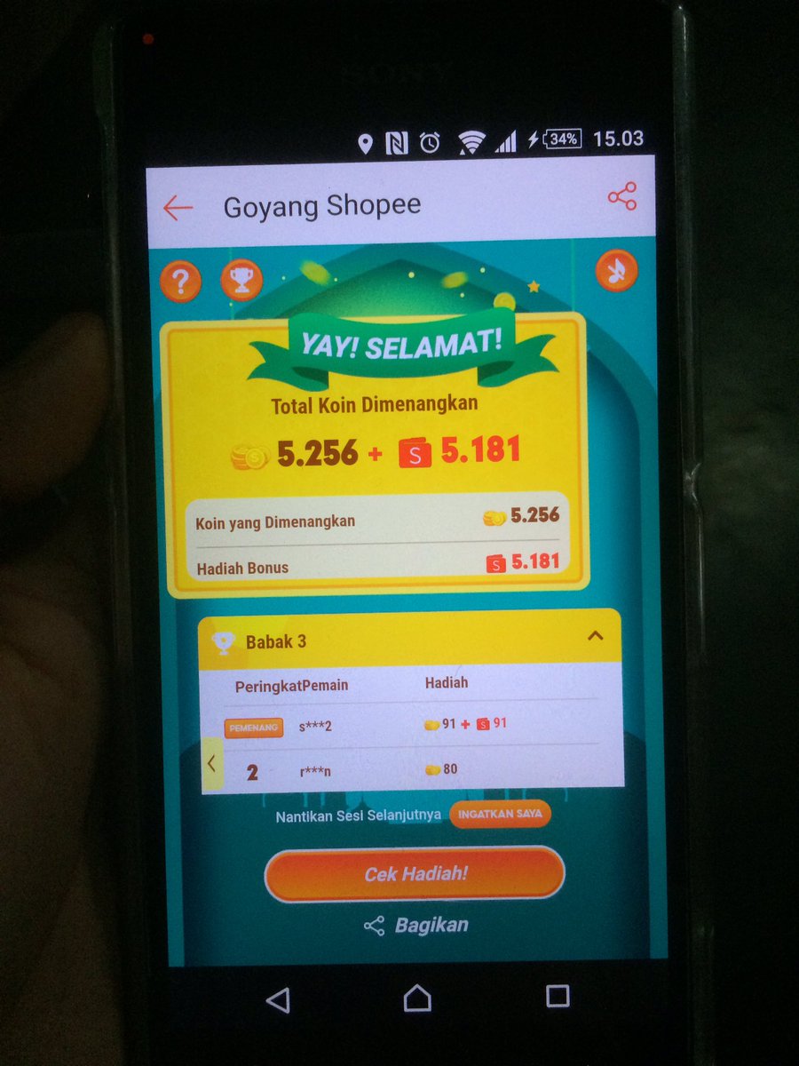 Lumayan 😁 #GoyangShopeeBerkah10M