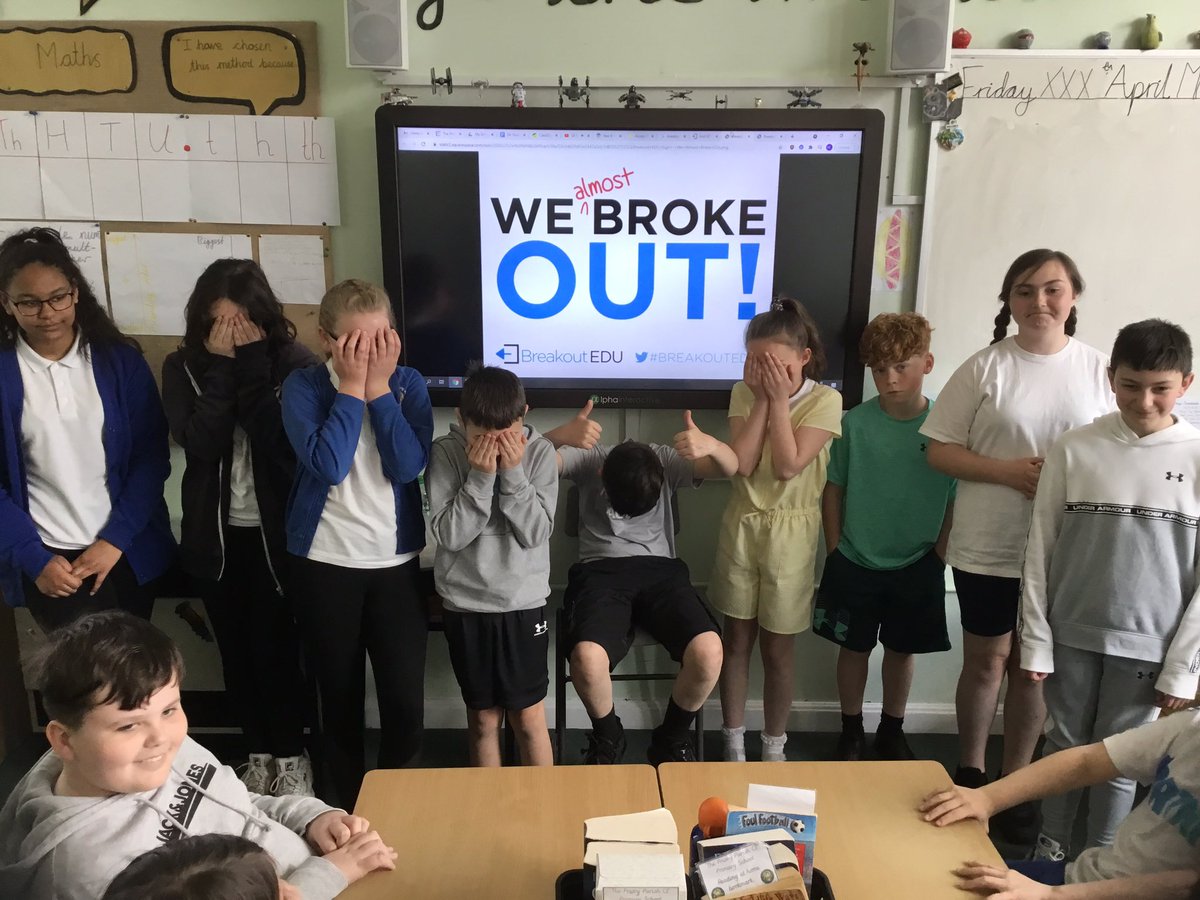 Year 6 had an exciting afternoon working together to escape the breakout room! 1 team managed to get out and 2 were one lock away!