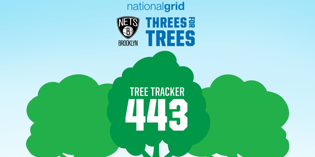 nationalgridus's tweet image. We&apos;re using Arbor Day to shout out our tree-mendous partner @BrooklynNets, with whom we&apos;ve planted 443 new trees through our Threes for Trees program. Thank you for sharing in our efforts to protect our communities during these trying times and helping us reach a #GreenerGrid!