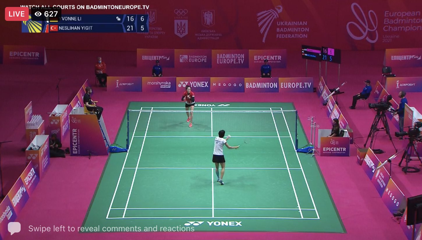 Badminton Talk on Twitter "EBC21 Court 1 now live on Badminton Europe