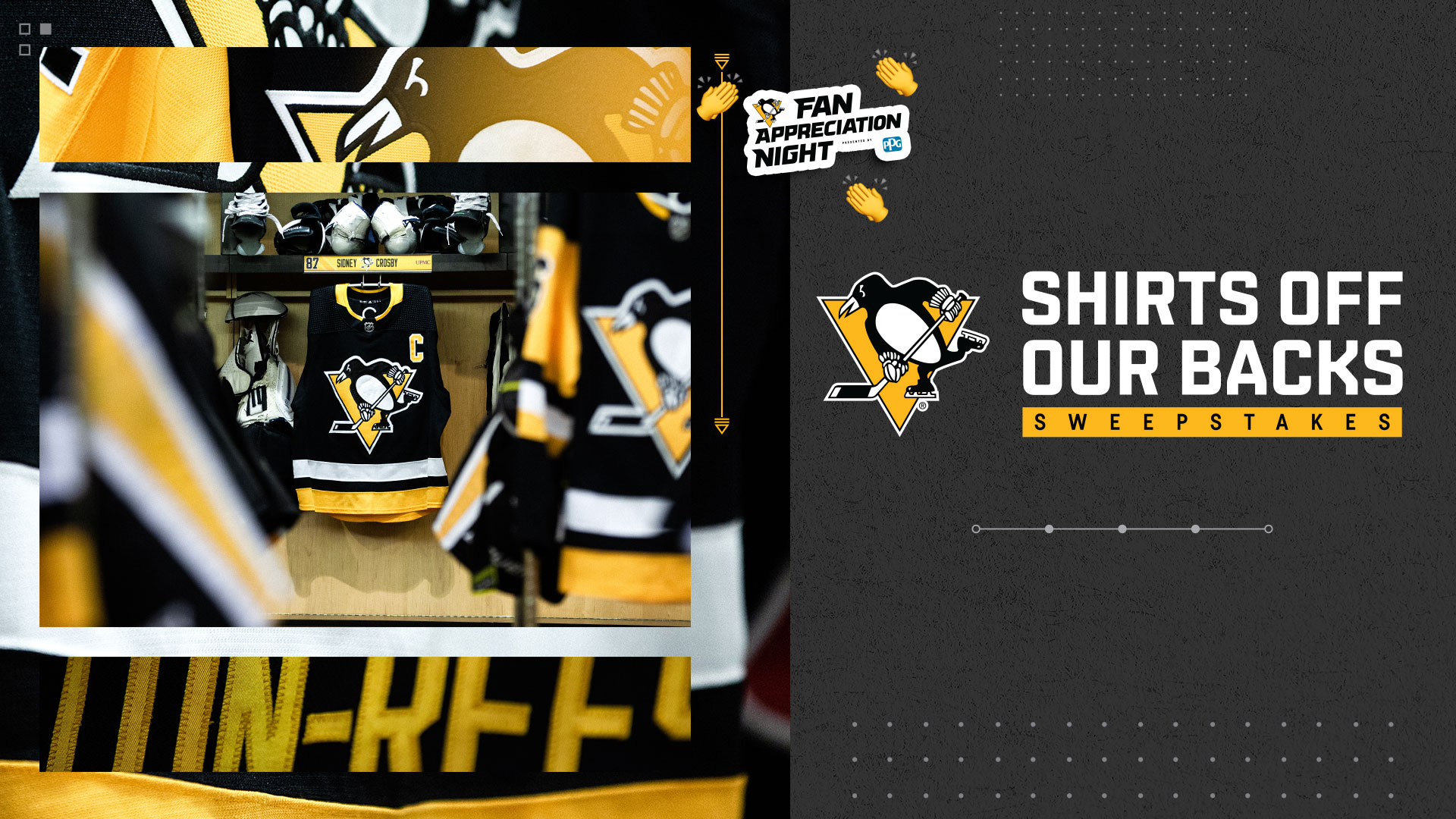 Penguins planning 'Shirts Off Our Backs' and Fan Appreciation Night for  Friday - CBS Pittsburgh