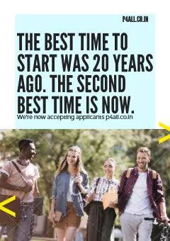 Vaibhav96280340's tweet image. #p4all 

The best time to start was 20 years ago.

The second best time is now. !!!