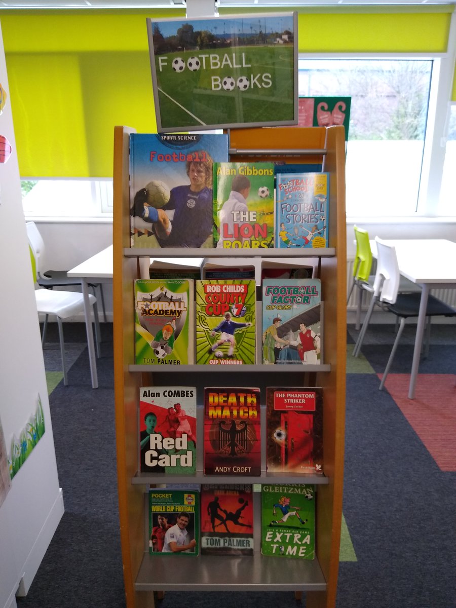 hallparklibrary's tweet image. Just set up our new #football display in the library, featuring @tompalmerauthor @mygibbo @sportingview_27 @footieheroesbks @alan_durant among others. Any recommendations for other great football books? Especially female authors/characters.
#books #footie #reading #kids #children