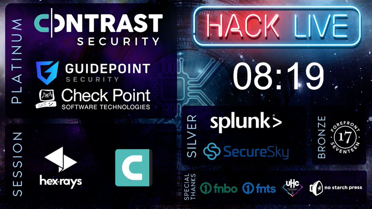 _kernelcon_'s tweet photo. STREAM IS LIVE!!!

https://t.co/sS94SA6nqx

#HackLive
https://t.co/aHTnRrDtjl https://t.co/8E2KpCFuoX