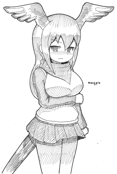 #今月描いた絵を晒そう 
他所の子描いてた 